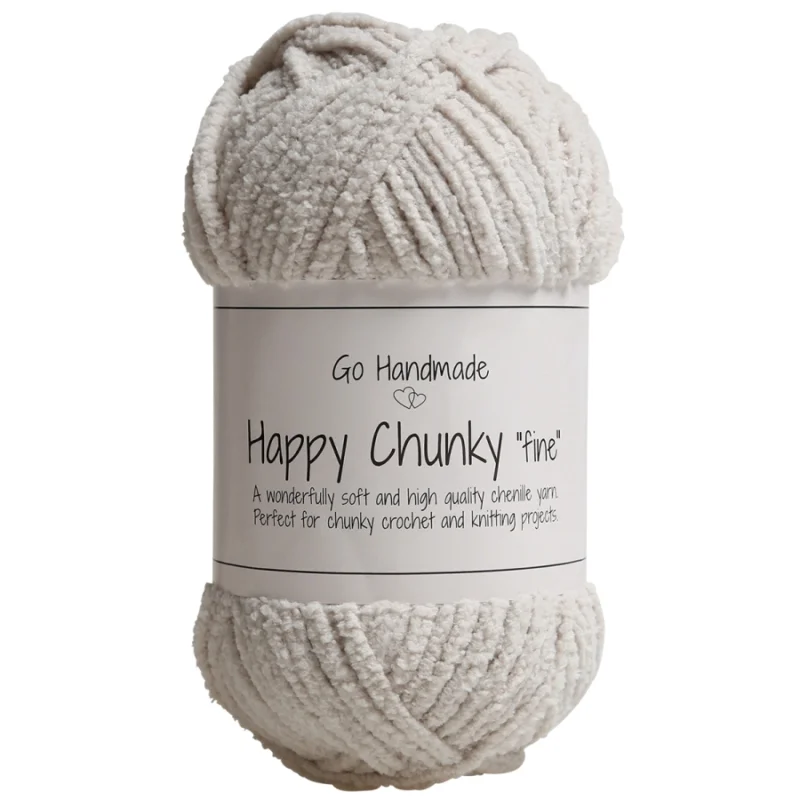 Happy Chunky Fine 50g 65mCremeLjusbeige 17854 Go Handmade Expressleverans
