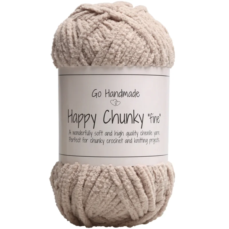 Begränsad tid Happy Chunky Fine 50g 65mLight Brown 17868Go Handmade