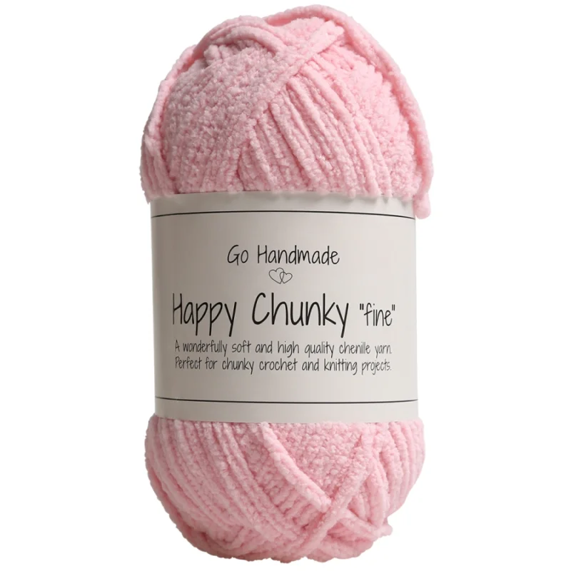 Happy Chunky Fine 50g 65m Light pink17862 Go Handmade Erbjudandepris