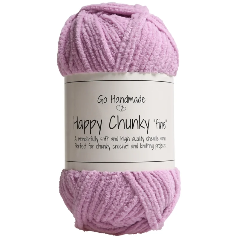 Fynd Happy Chunky Fine 50g 65m Purple Ljuslila 17863 Go Handmade