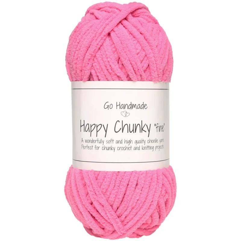 Happy Chunky Fine 50g 65mAzalea Pink 17984 Go Handmade Fynd