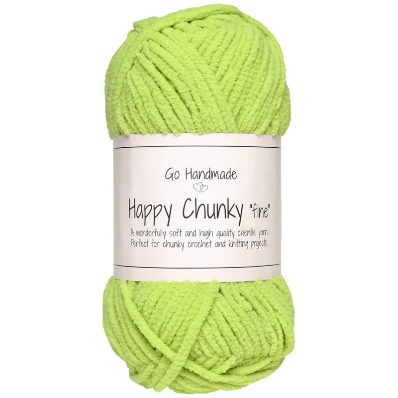 Happy Chunky Fine 50g 65m Kiwi Green 17986 Go Handmade Utförsäljning