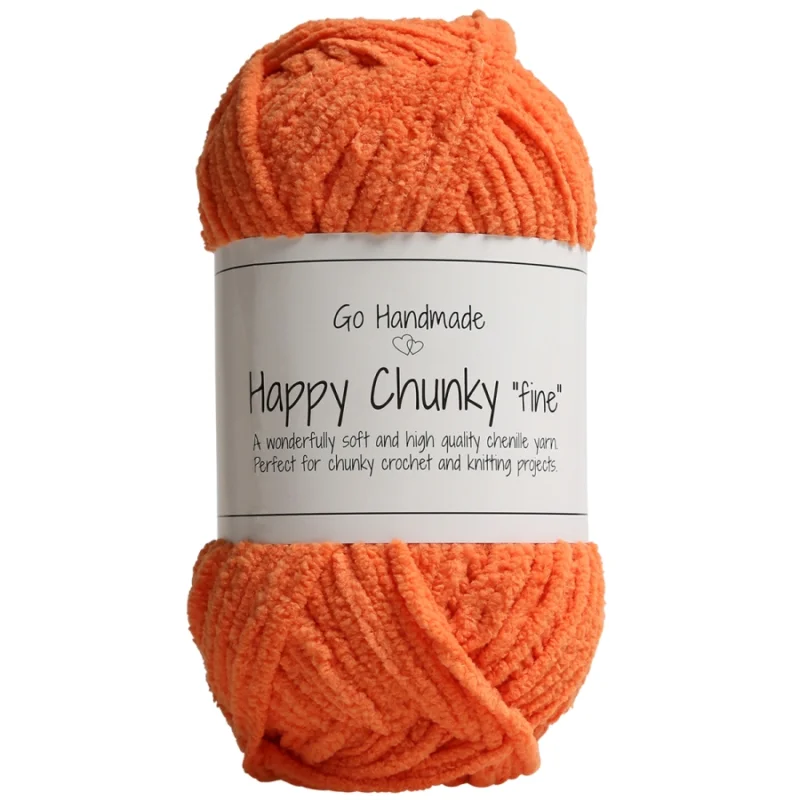 Happy Chunky Fine 50g 65m Orange17859Go Handmade Snabb leverans