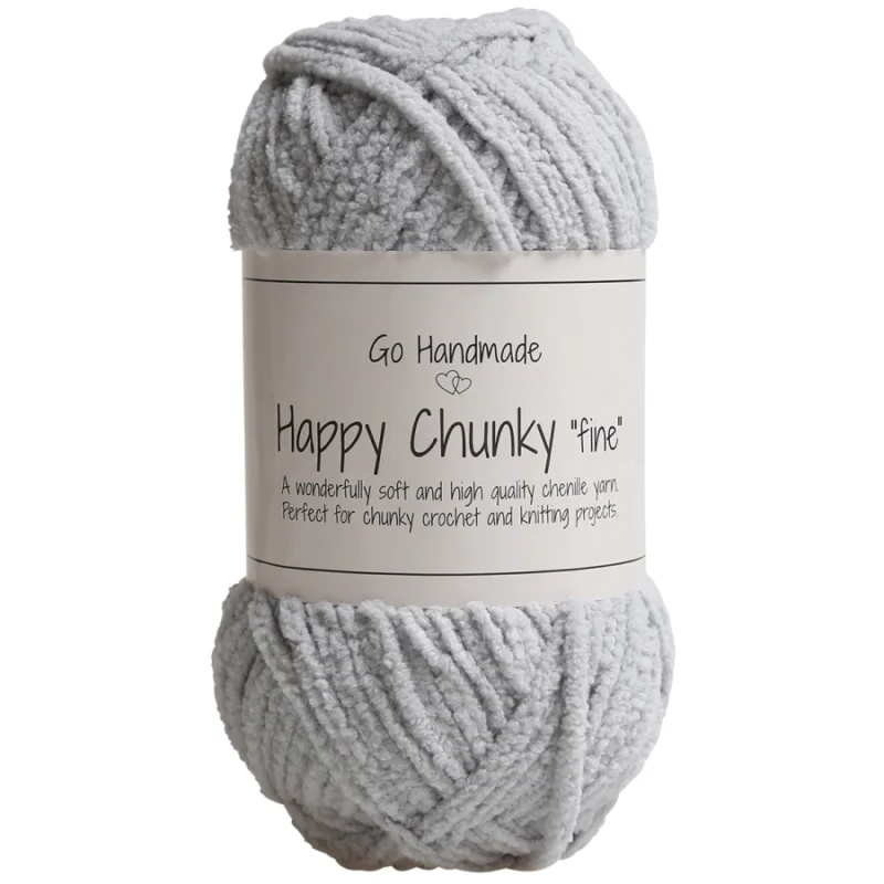 Happy Chunky Fine 50g 65m Light grey 17852 Go Handmade Kampanjpris
