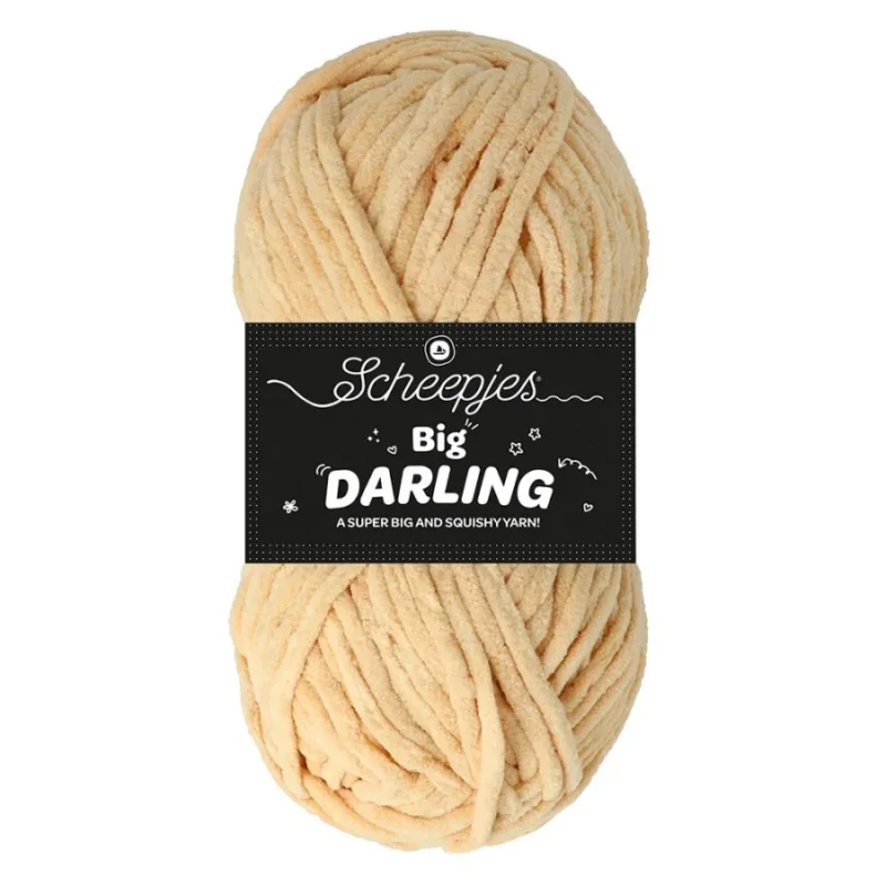 Rabatter Sammetsgarn Big Darling Scheepjes 150 g 90 m Beige Capybara 411