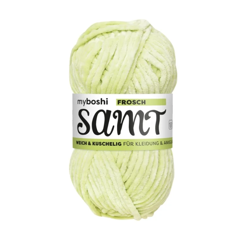 Köp nu Sammetsgarn Samt 100g 100 m Lime Groda Frosch 827