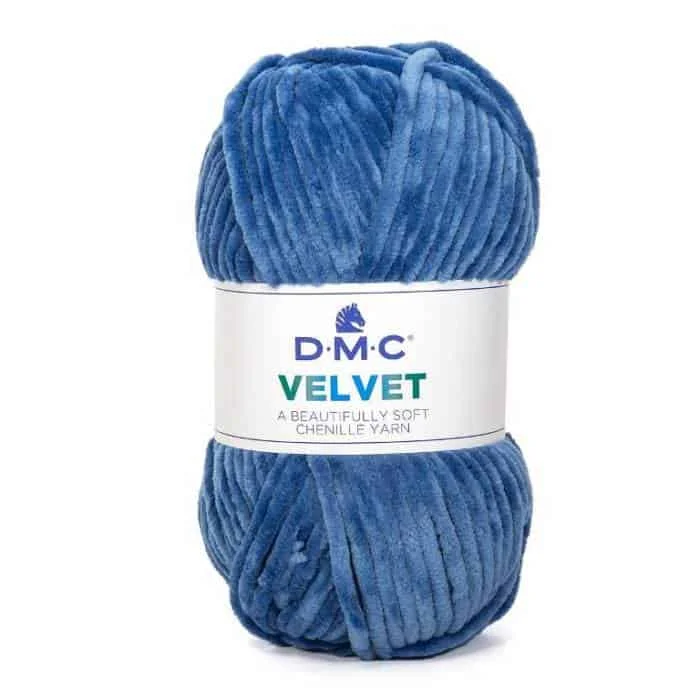 Snabb frakt Sammetsgarn Dmc Velvet 100g Jeansblå 008