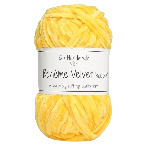 Boheme Velvet Double 50g 70m Giraffegul 17673 Rabatt