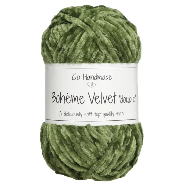Lågt pris Boheme Velvet Double 50g 70mMörkLimegrön 17671
