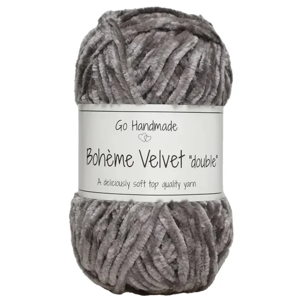 Nedsatt pris Boheme Velvet Double 50g 70mMörkgrå 17625