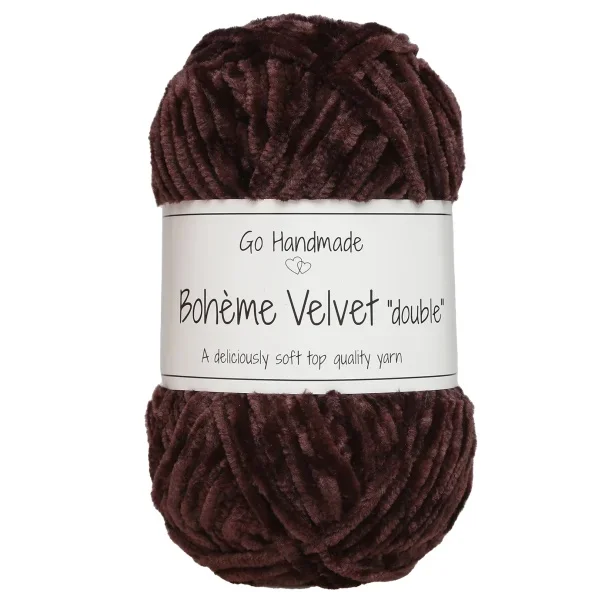 Boheme Velvet Double 50g 70mPlum Mörkbrun 17622 Premium