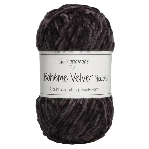 Boheme Velvet Double 50g 70mSvartgrå 17627 Extra rabatt