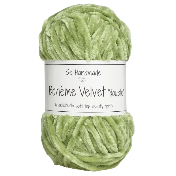 Sänkt pris Boheme Velvet Double 50g 70m PapegojGrön 17672