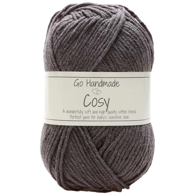 Cosy garn 50 g Go Handmade Mörkgrå 17366 Endast denna vecka