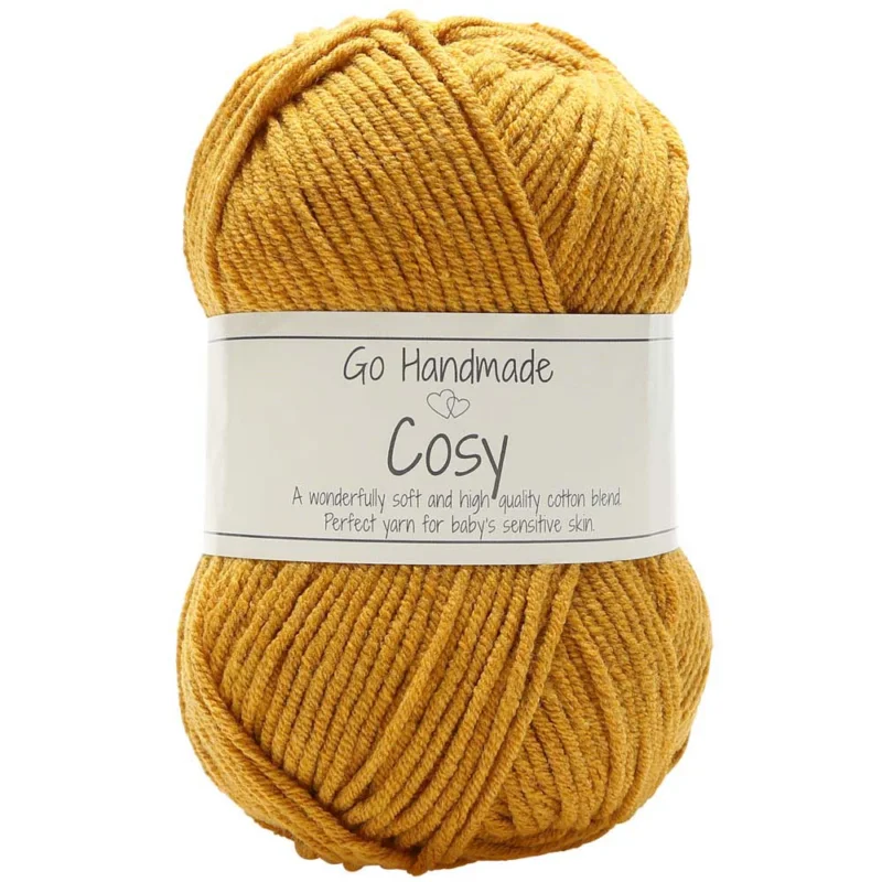 Lågt pris Cosy garn 50 g Go Handmade Curry Senapsgul 17466