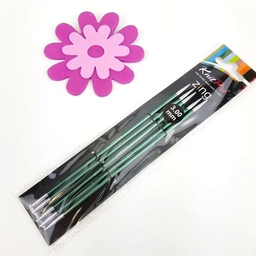 KnitPro Zing Strumpstickor 15 cm 3.0 mm 47005 Premium