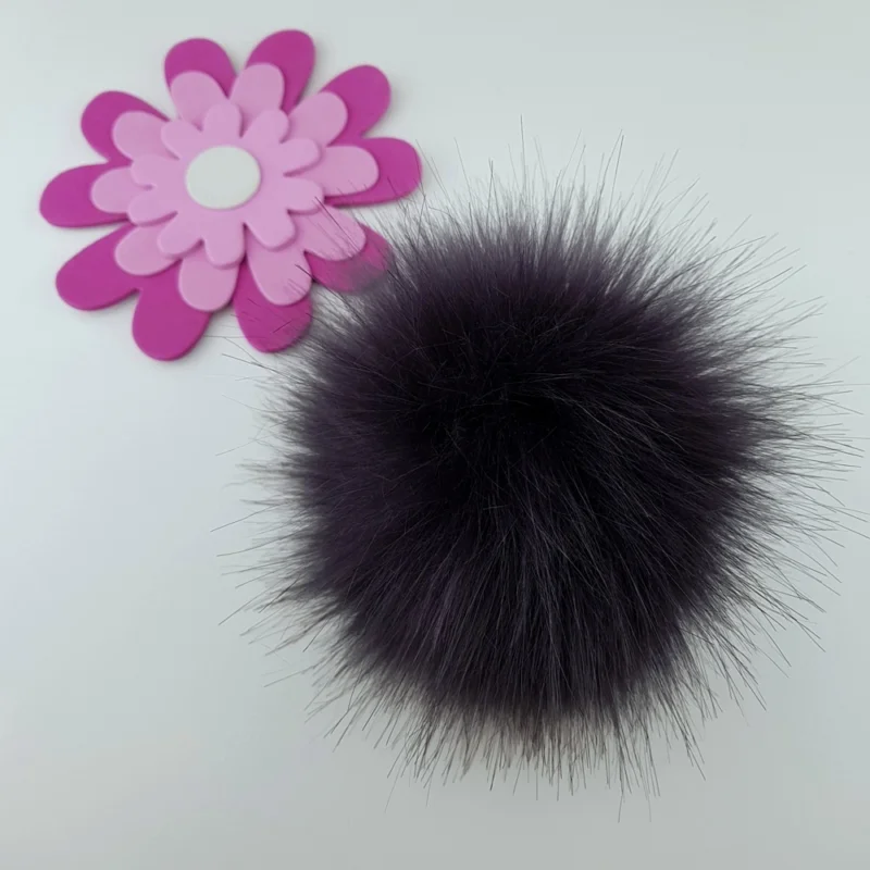 Populär Pälstofs Maffig Mörk Marinblå 12 – 13 cm tryckknapp