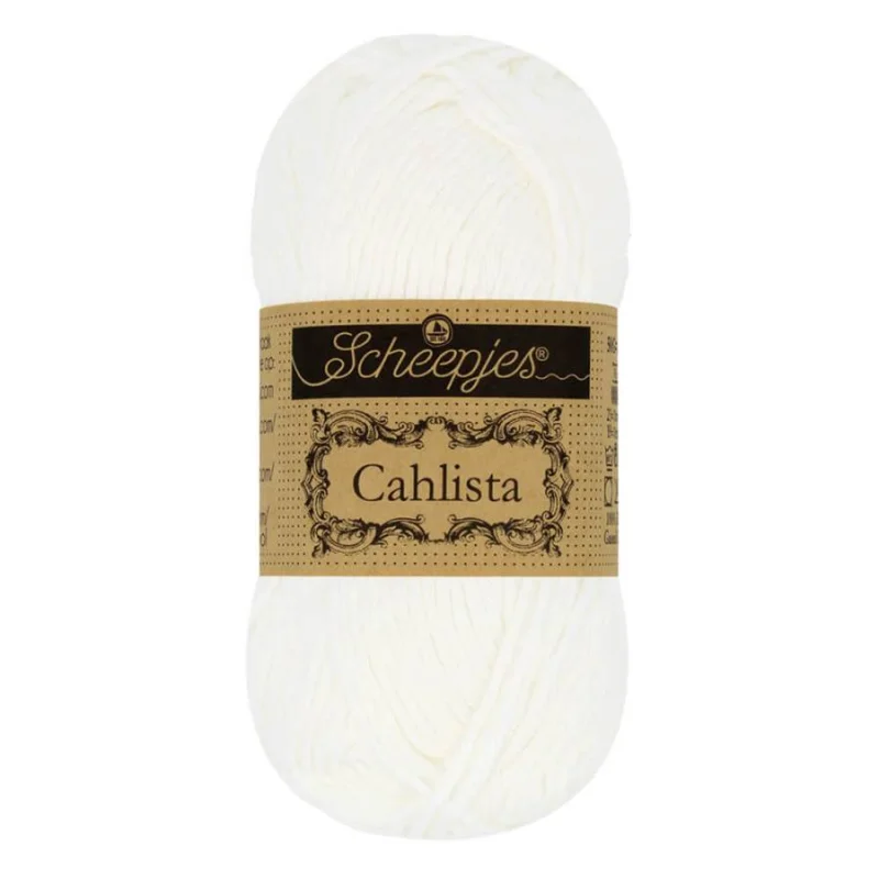 Cahlista garn Scheepjes 50 g Snow White 106 Rea
