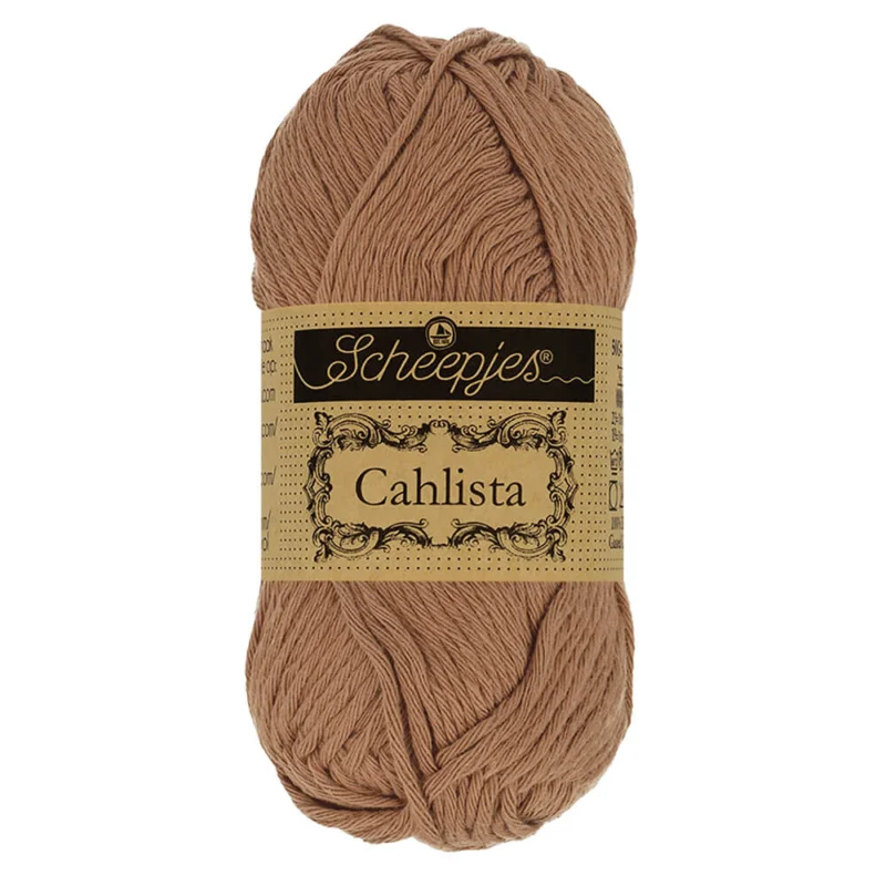 Nedsatt pris Cahlista garn Scheepjes 50 gHazelnut 503
