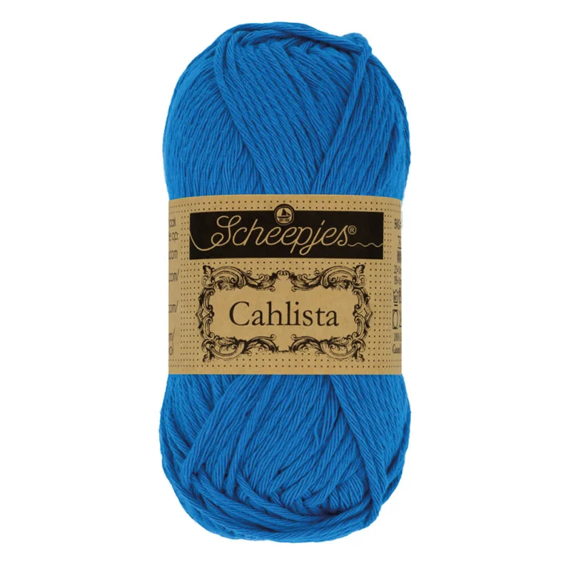 Expressleverans Cahlista garn Scheepjes 50 gElectric Blue201
