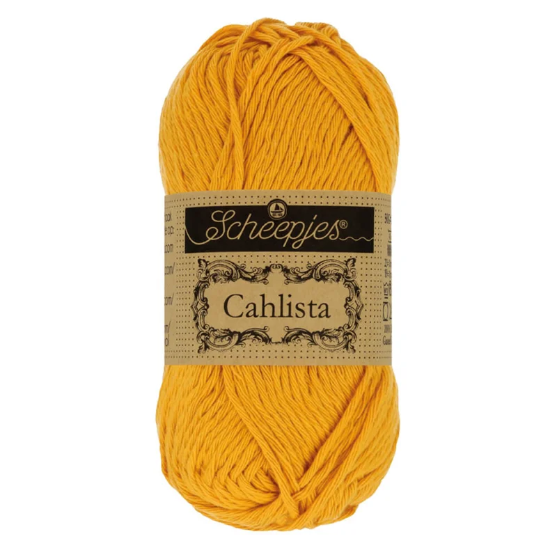 Handla nu Cahlista garn Scheepjes 50 g Saffron 249