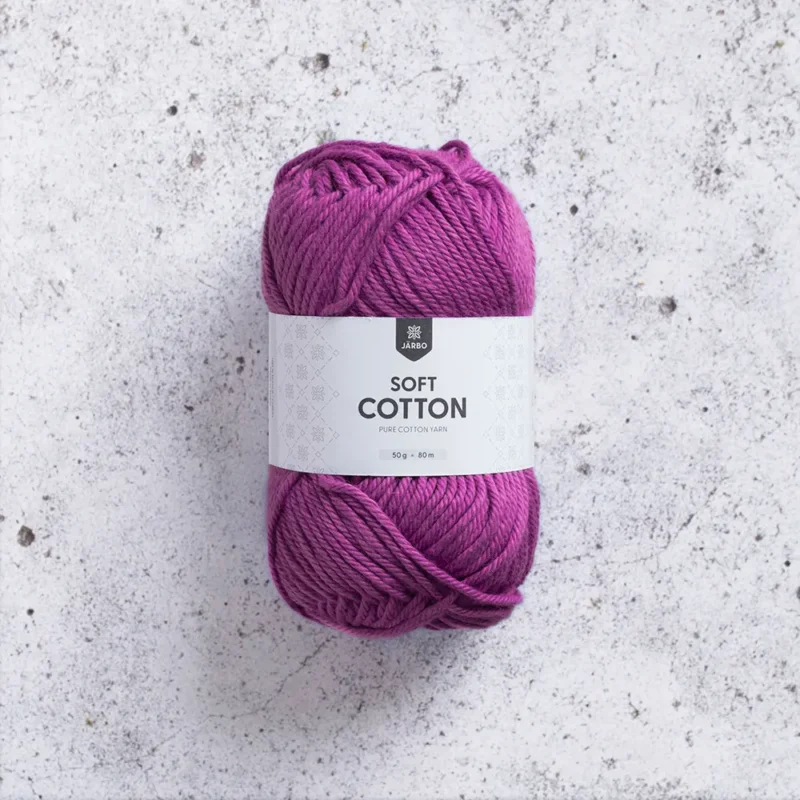 I lager Järbo Soft Cotton, 8902, Berry Poppins, 50g