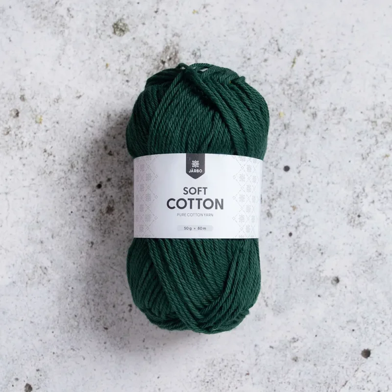 Snabb leverans Järbo Soft Cotton, 8900, Into the Woods, 50g