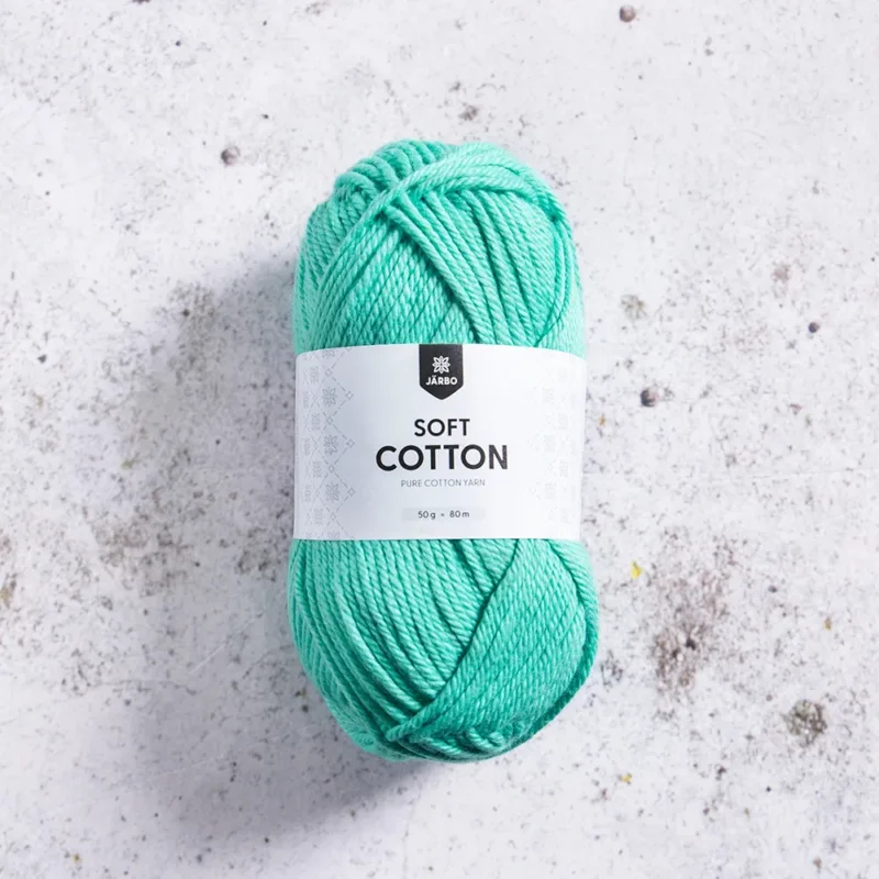 Erbjudandepris Järbo Soft Cotton, 8897, Grasshopper Cocktail Green, 50g