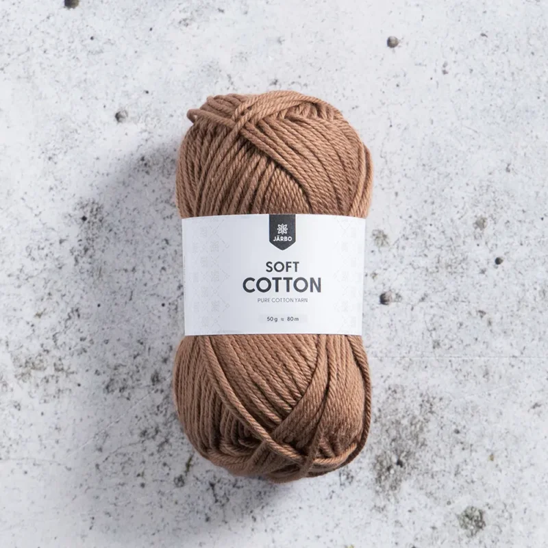 Trygg betalning Järbo Soft Cotton, 8895, Hazelnut, 50g