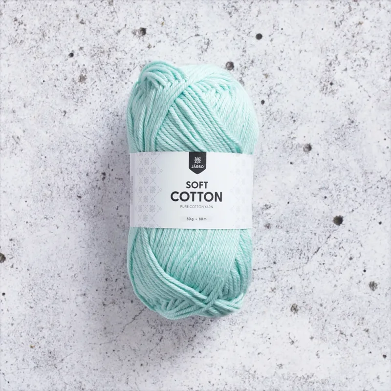 Järbo Soft Cotton, 8885, Paled Aqua, 50g Nyhet
