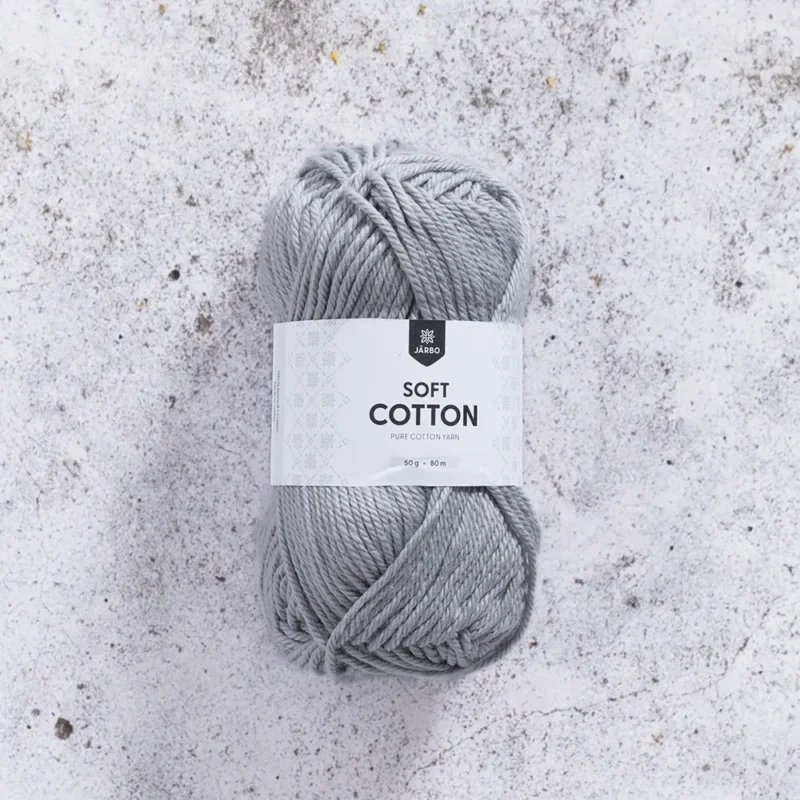 Billig Järbo Soft Cotton, 8884, Silver Grey, 50g