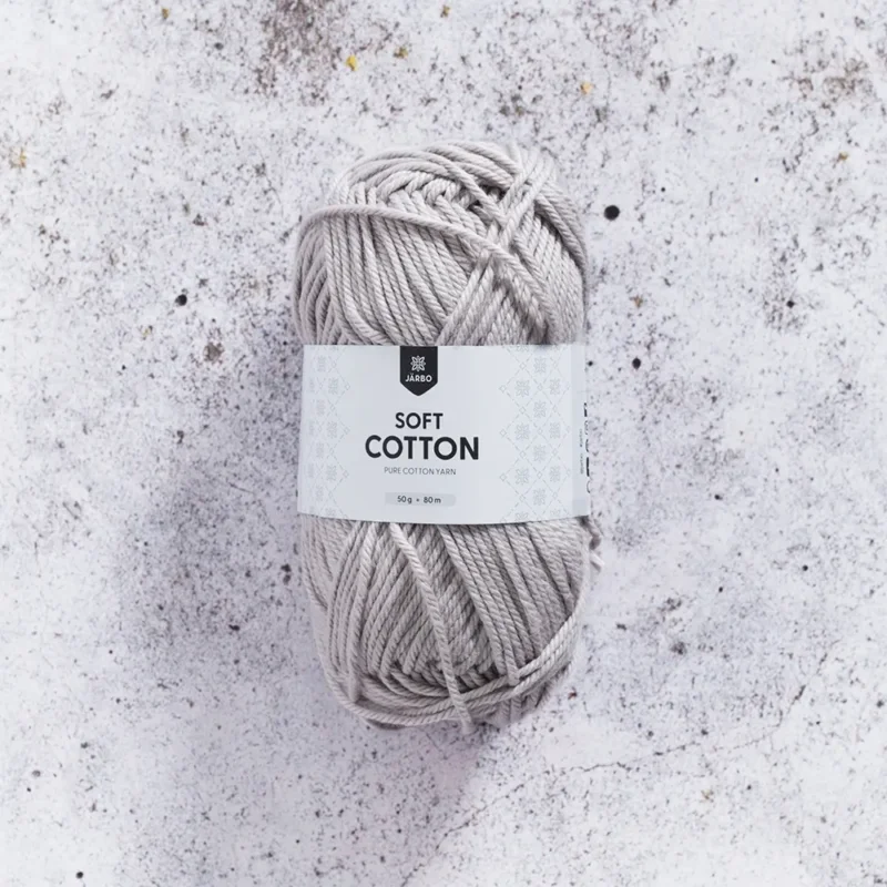 Järbo Soft Cotton, 8875, Greyish, 50g Kampanj