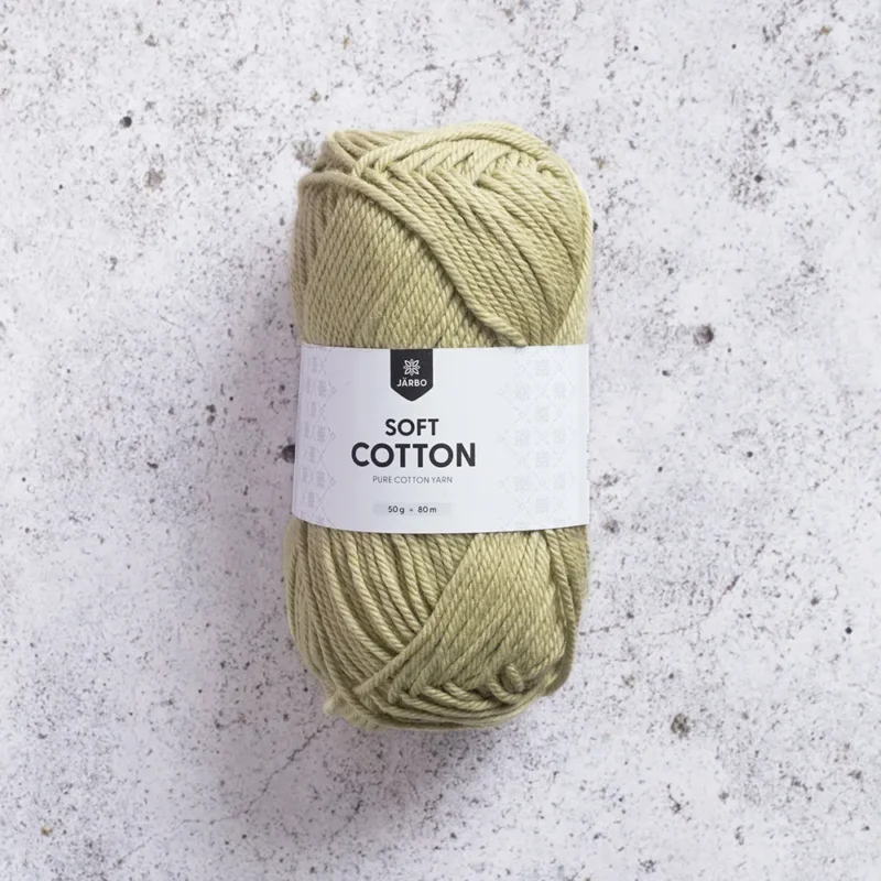 Järbo Soft Cotton, 8863, Olive Green, 50g Snabb leverans