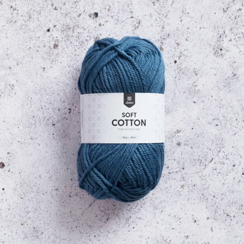 Järbo Soft Cotton, 8862, Jeans Blue, 50g Expressleverans