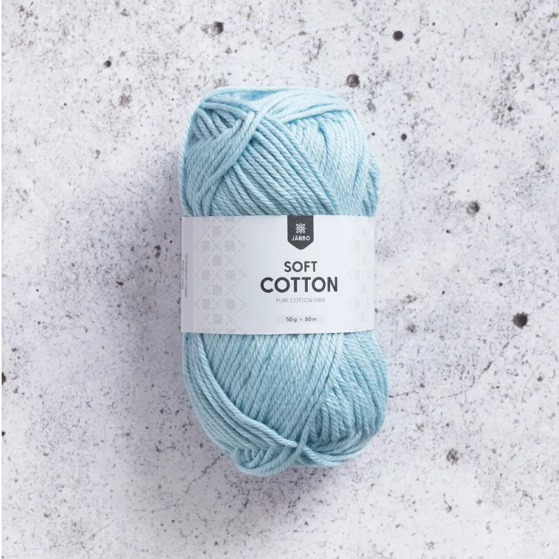 Järbo Soft Cotton, 8849, Paled Blue, 50g Begränsat erbjudande