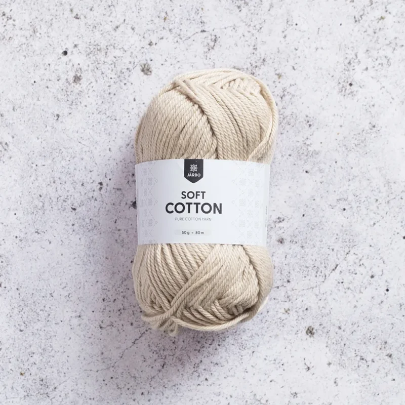 Billigare Järbo Soft Cotton, 8856, Nature Beige, 50g