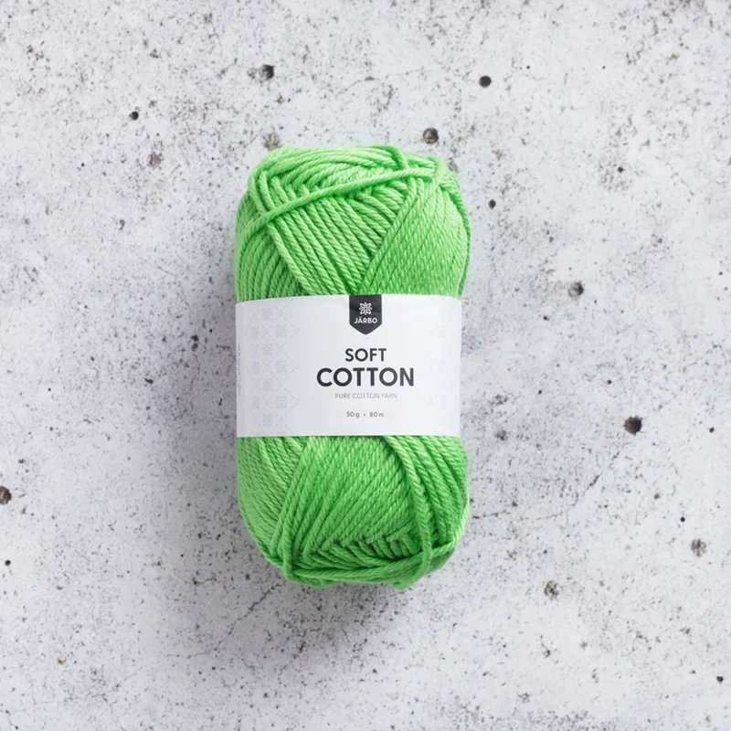 Handla nu Järbo Soft Cotton, 8847, Lime, 50g