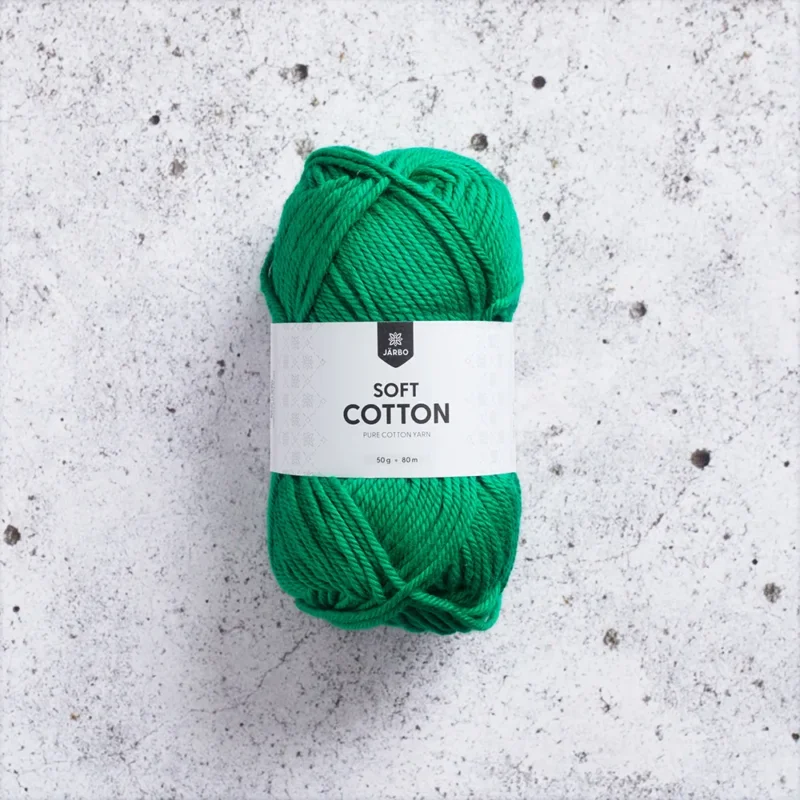 Handla nu Järbo Soft Cotton, 8848, Leaf Green, 50g