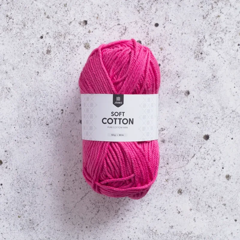Sista chansen Järbo Soft Cotton, 8825, Strong Pink, 50g