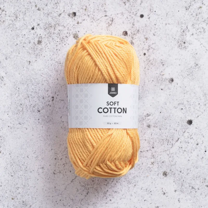 Köp online Järbo Soft Cotton, 8824, Sunny Yellow, 50g
