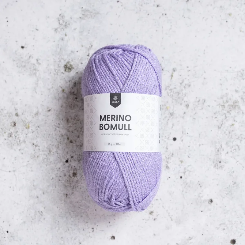 Järbo Merino Bomull, 34017, Lavender, 50g Köp nu