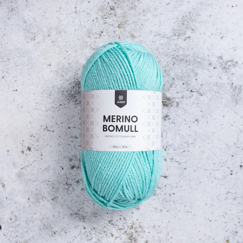 Järbo Merino Bomull, 34016, Beach Glass, 50g Begränsat antal