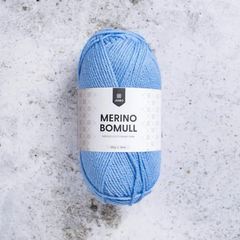 Järbo Merino Bomull, 34006, Dutch Canal, 50g Snabb leverans