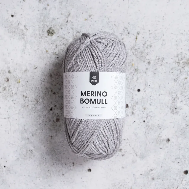 Järbo Merino Bomull, 34001, Harbor Mist, 50g Begränsad tid