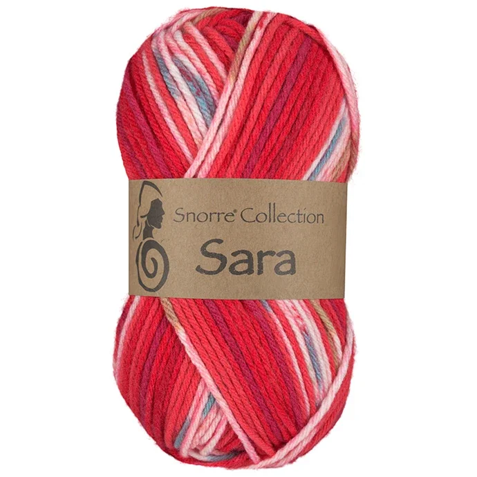 Extra rabatt Snorre Collection Sara Multi, 50g, 953 Röd