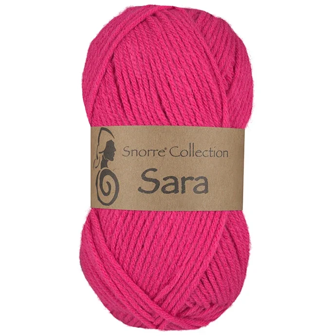 Snorre Collection Sara, 50g, 963 Cerise Extra rabatt