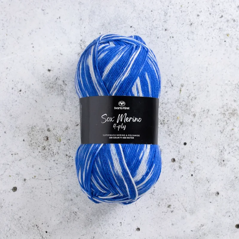 Trygg betalning Svarta Fåret Sox Merino 4 ply, 100g Space Opera