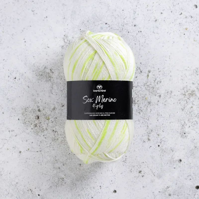 Svarta Fåret Sox Merino 4 ply, 100g Flash Frame Begränsad tid