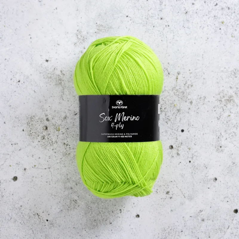 Svarta Fåret Sox Merino 4 ply, 100g Greenroom Rea