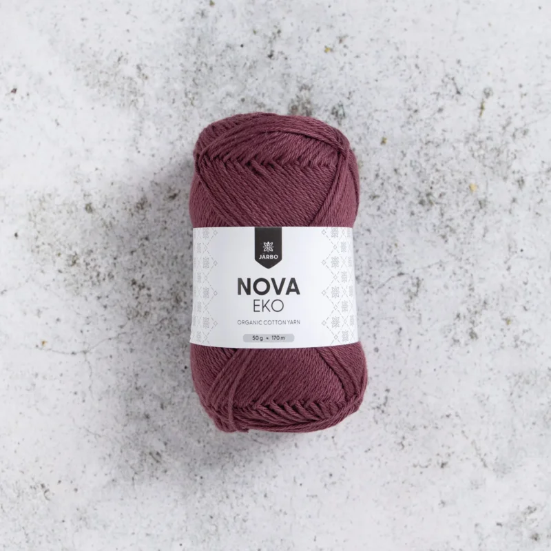 Järbo Nova Eko, 48254 Burgundy Red, 50g Lågt pris